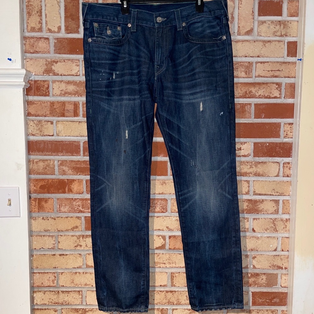 True Religion “Geno” with flap Blue sz 38